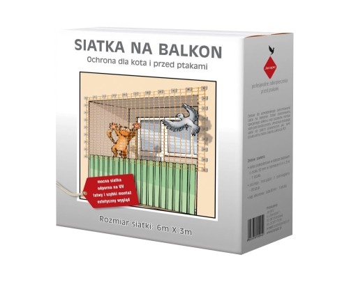 Siatka balkonowa 6m x 3m
