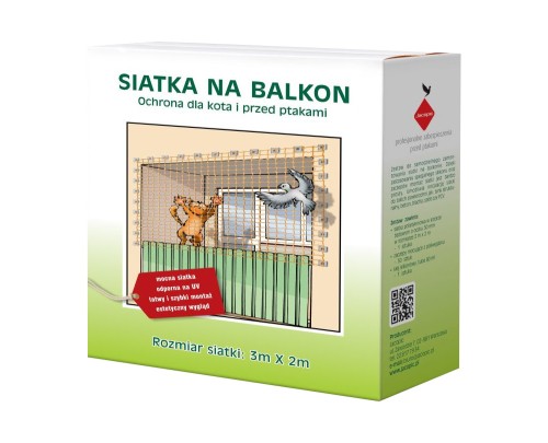 Siatka balkonowa 3m x 2m
