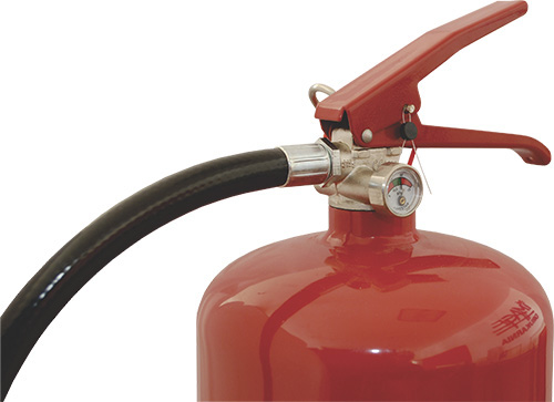 AKCESORIA Gaśnica proszkowa 6kg z manometrem i podstawą ABS 