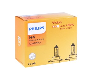 Żarówka PHILIPS H4  60/55W P43 VISION C2 PH DWUPAK