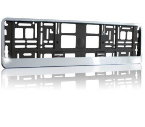 AKCESORIA Ramka do tablic rejestracyjnych (srebrna)