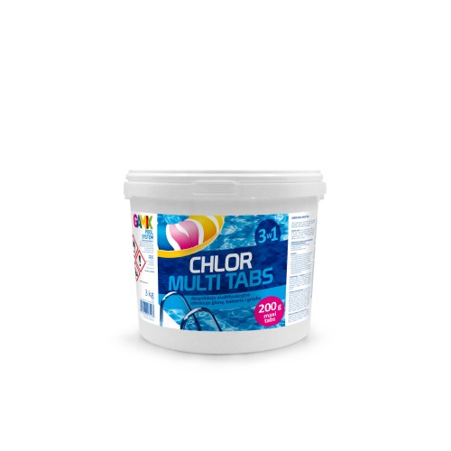 GAMIX Chlor Multi Tabletka 3kg /3w1; 200 g/