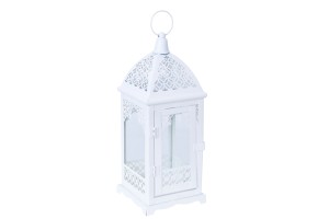 Latarenka biała ażurowa Mała