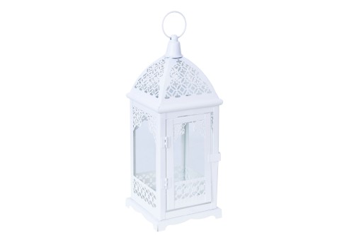 Latarenka biała ażurowa Mała