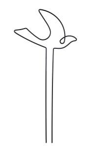 Podpora do roślin ptak PY142