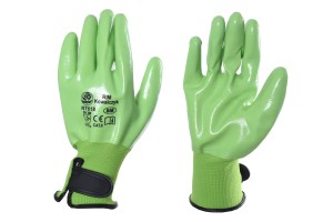 Rękawice ogrodowe NITRYL R.8 RIM kolor zielony