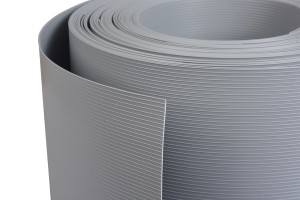 Taśma do ogrodzeń 19cm x 2,52m x 10 szary + 20 klipsów