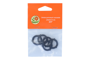 Zestaw gumowych uszczelek płaskich 5 szt. 3/4" 