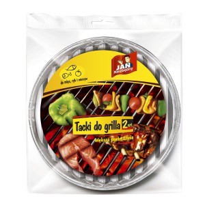 JN Tacka aluminiowa do grilla okrągła 2 szt. 