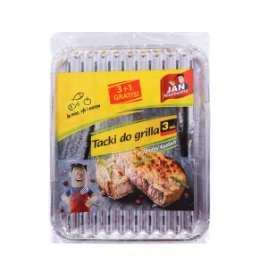 JN Tacka aluminiowa do grilla podłużna 3 szt. 