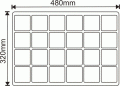 Paleta wielodoniczka 24 oczka RIM