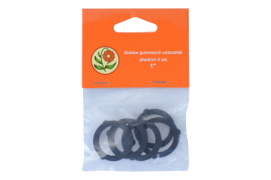 Zestaw gumowych uszczelek płaskich 5 szt. 1" 