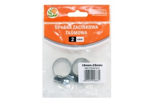 Opaska nierdzewna taśmowa 19-25 mm 2 szt.