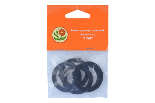 Zestaw gumowych uszczelek płaskich 5 szt. 1 1/4" 