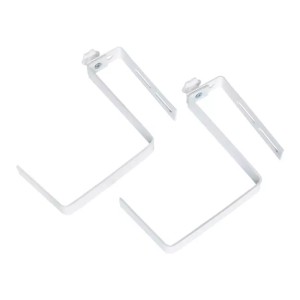 Uchwyt do skrzynki balkonowej 2 szt. (regulowany) biały