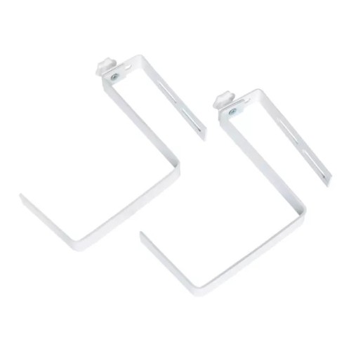 Uchwyt do skrzynki balkonowej 2 szt. (regulowany) biały