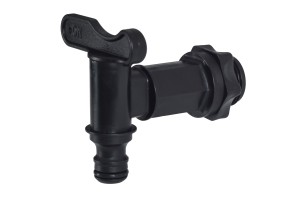 Kranik do pojemników 3/4" BSM, czarny
