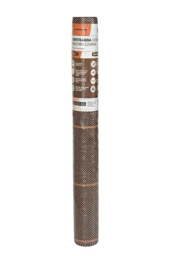 Agrotkanina pleciona brązowa 1,1x10m 77g mini rolka