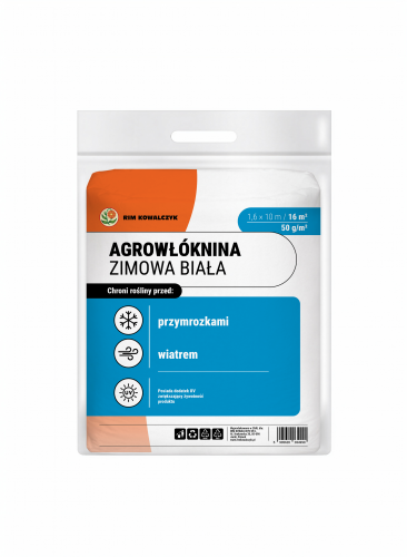 Agrowłóknina biała 1,6x10m 50g pakiet