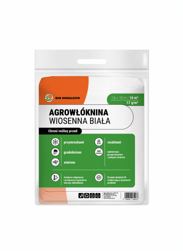 Agrowłóknina biała 1,6x10m 17g pakiet