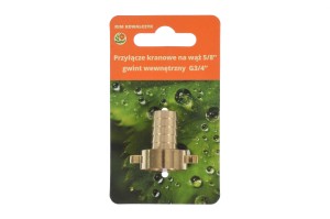 Przyłącze kranowe na wąż 5/8", gwint wewnętrzny 3/4"