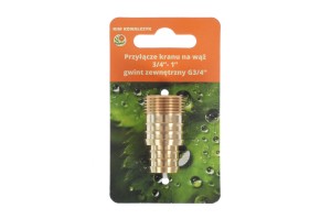 Przyłącze kranu na wąż 3/4"-1", gwint zewnętrzny 3/4"