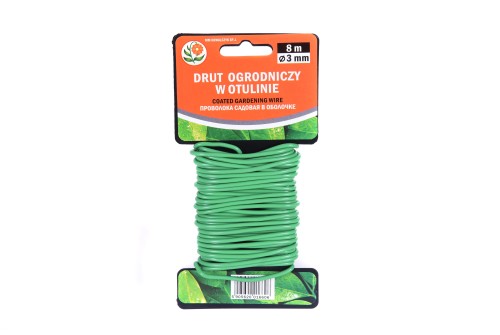 Drut ogrodniczy pokryty PVC 3 mm x 8m