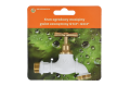 Kran mosiężny biały 1/2"-3/4"
 1