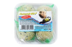 Kule zimowe 90g - 4 szt. tacka 