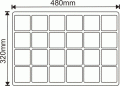 Paleta wielodoniczka 24 oczka RIM
