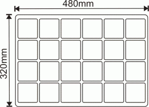 Paleta wielodoniczka 24 oczka RIM