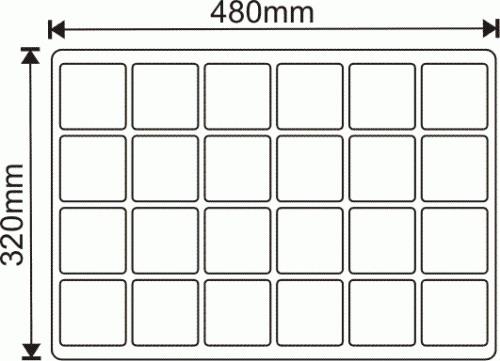 Paleta wielodoniczka 24 oczka RIM