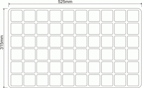 Paleta wielodoniczka 60 oczek RIM