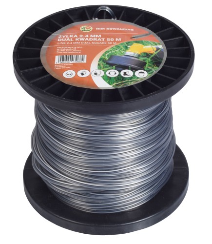 Żyłka 2,4mm dual kwadrat / 50m