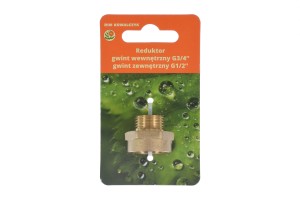 Reduktor gwint zewnętrzny 1/2", wewnętrzny 3/4"