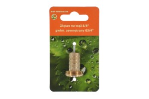 Złącze na wąż 5/8", gwint zewnętrzny 3/4"